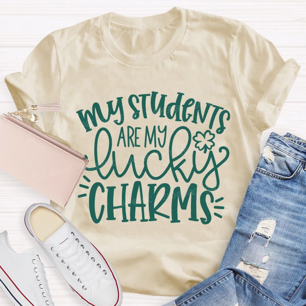 My Students Are My Lucky Charms St Patrick'S Day Teacher T-shirt