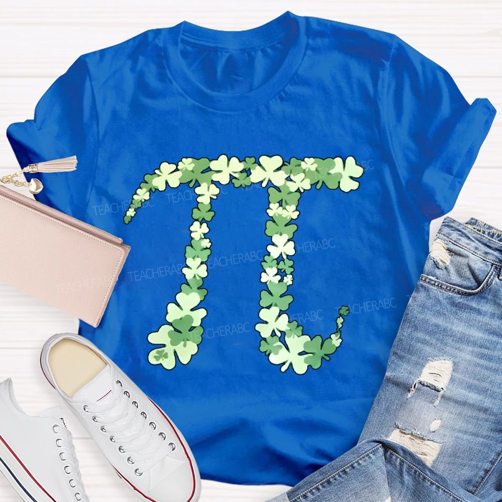 Lucky Clover Pi Math Teacher T-shirt