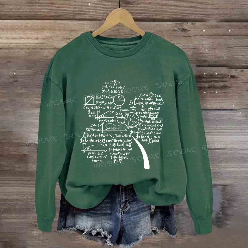 Mathematics And The Clover Math Teacher Sweatshirt