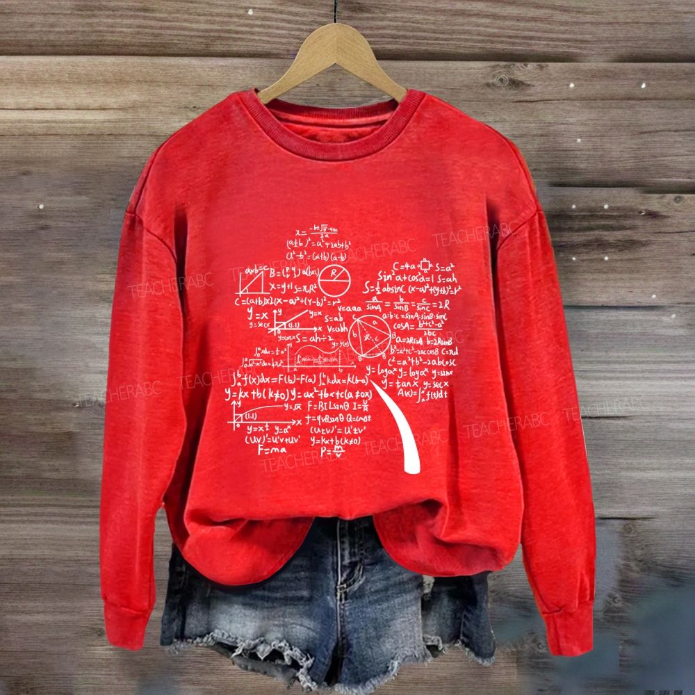 Mathematics And The Clover Math Teacher Sweatshirt