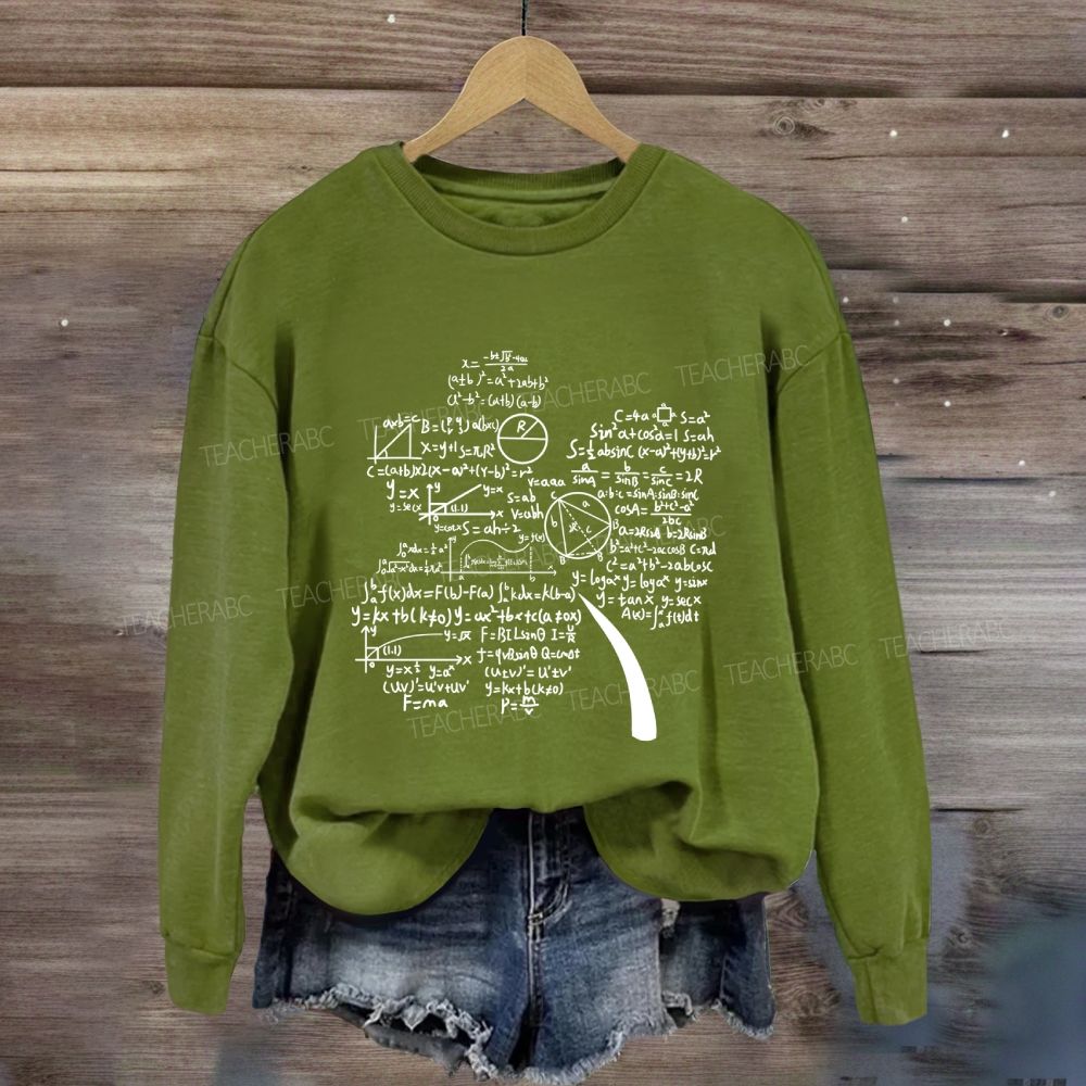 Mathematics And The Clover Math Teacher Sweatshirt