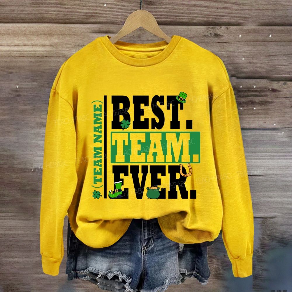 Personalized Team Name Saint Patrick'S Day Sweatshirt
