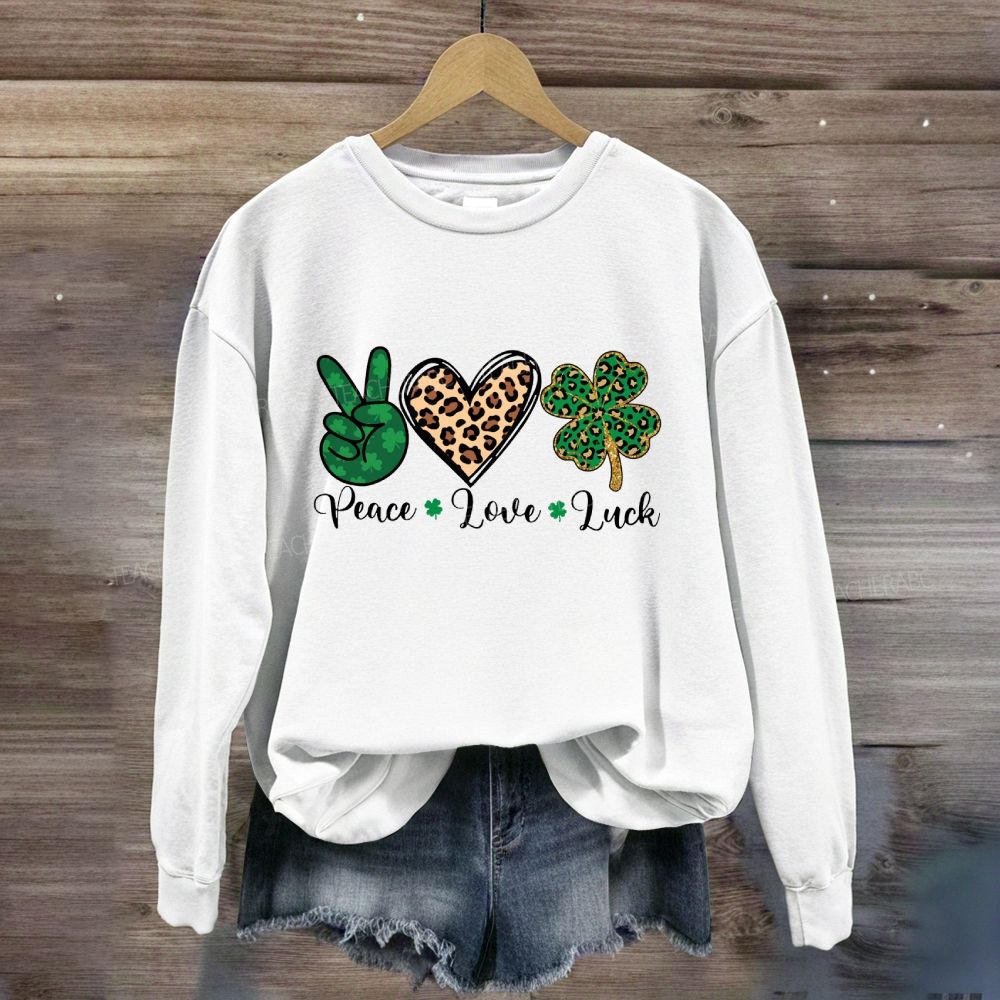 Peace Love Luck Sweatshirt