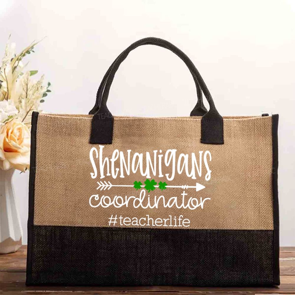 Shenanigans Coordinator Teacherlife Cotton Tote Bag