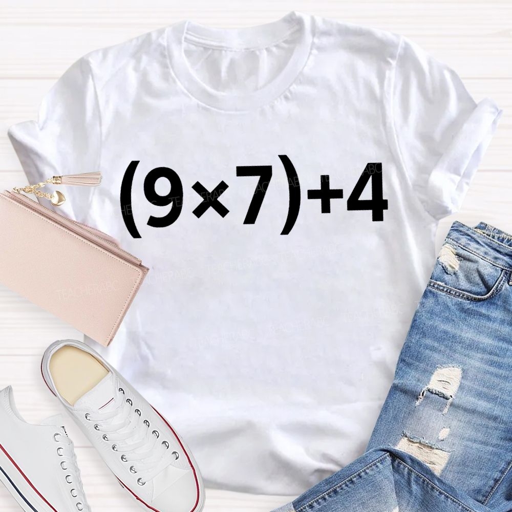 The Number 67 Arithmetic And Mathematics Teacher T-shirt