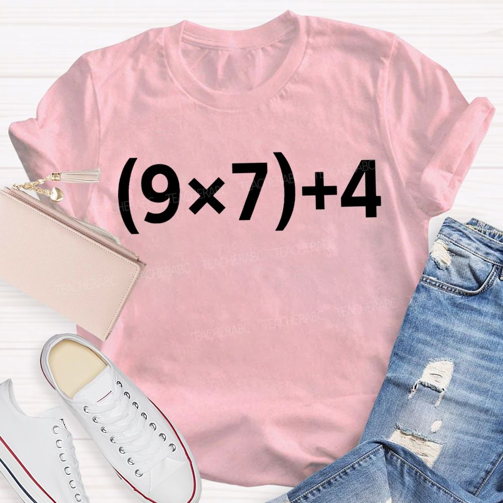 The Number 67 Arithmetic And Mathematics Teacher T-shirt