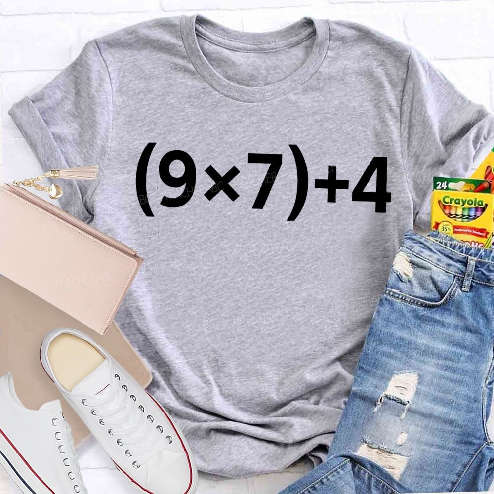 The Number 67 Arithmetic And Mathematics Teacher T-shirt