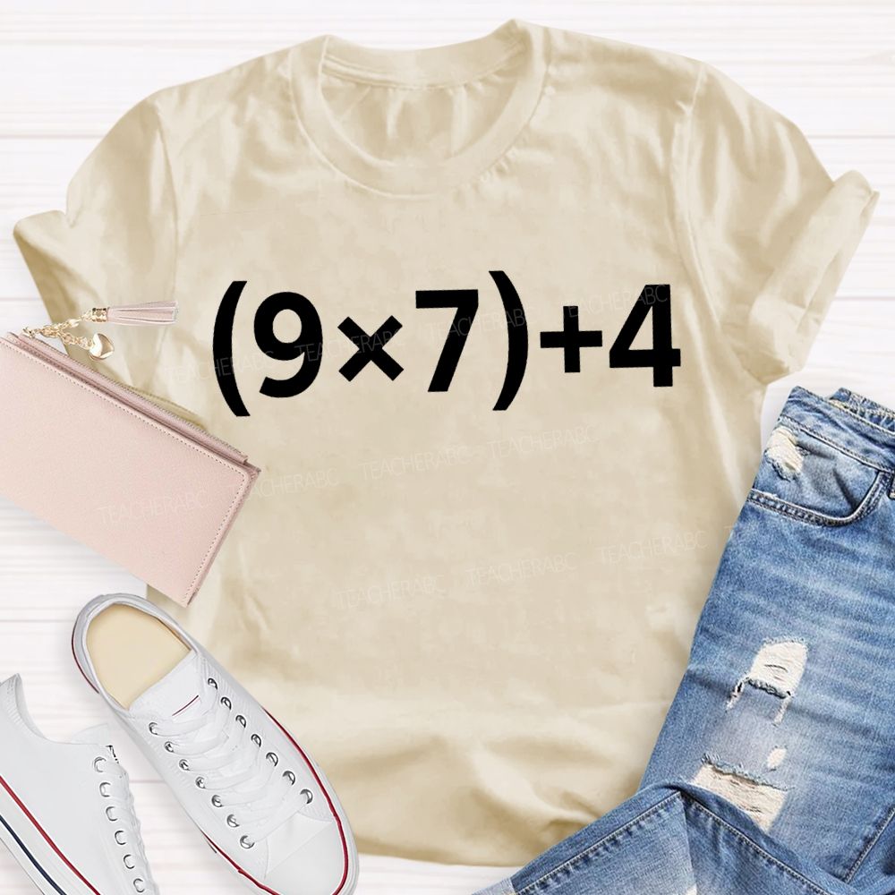 The Number 67 Arithmetic And Mathematics Teacher T-shirt