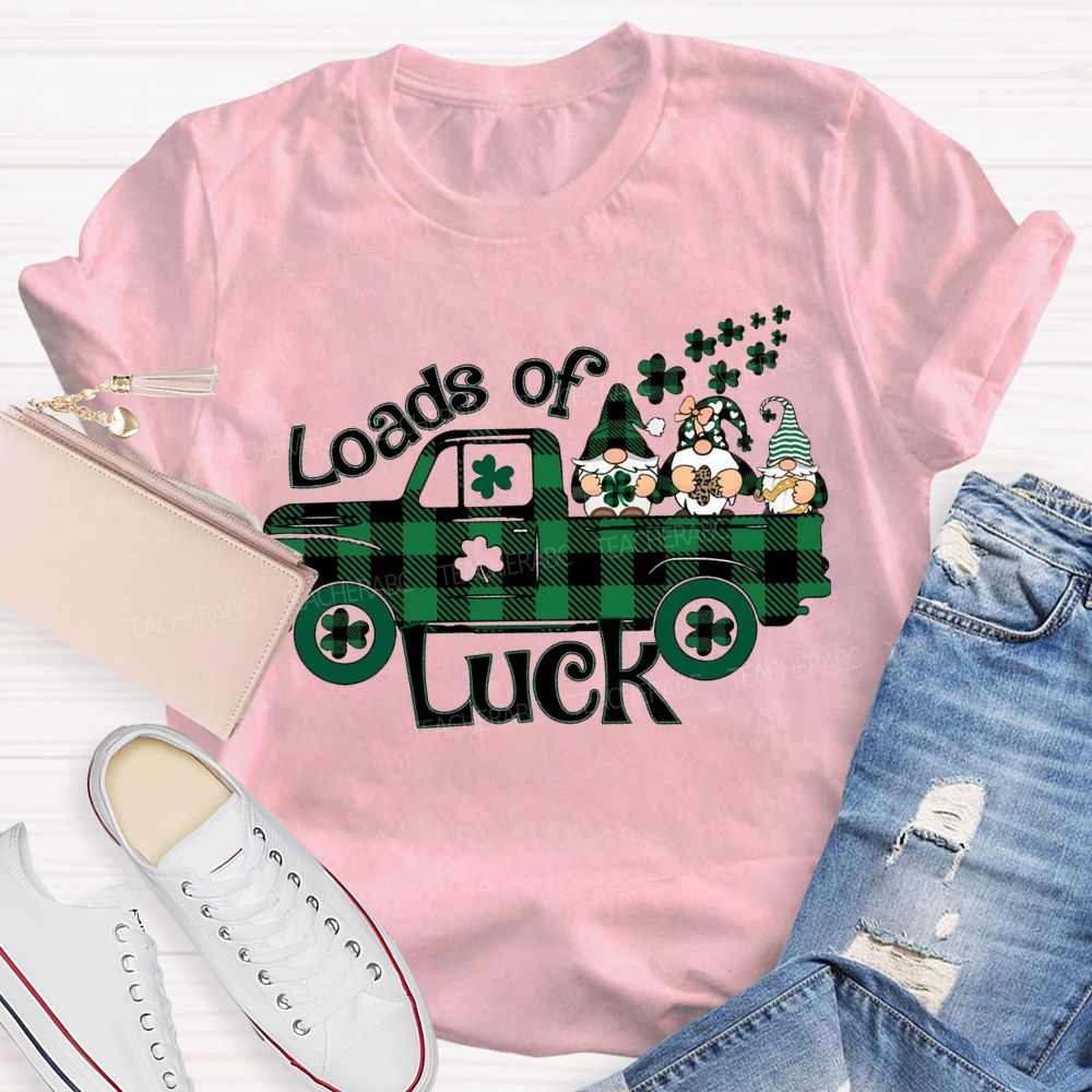 Loads Of Luck Dwarves And Clover Teacher T-shirt