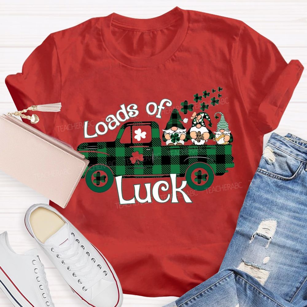 Loads Of Luck Dwarves And Clover Teacher T-shirt