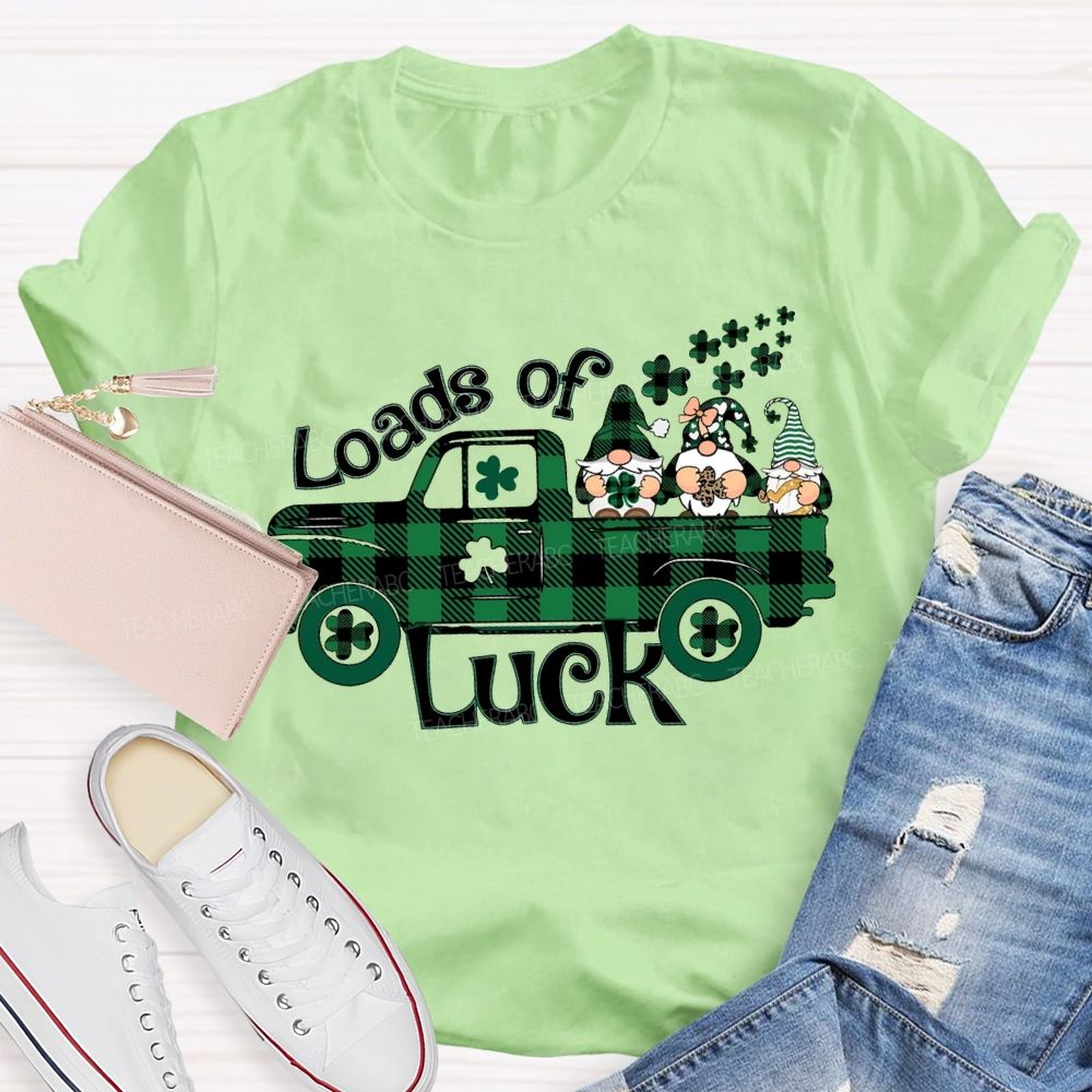 Loads Of Luck Dwarves And Clover Teacher T-shirt