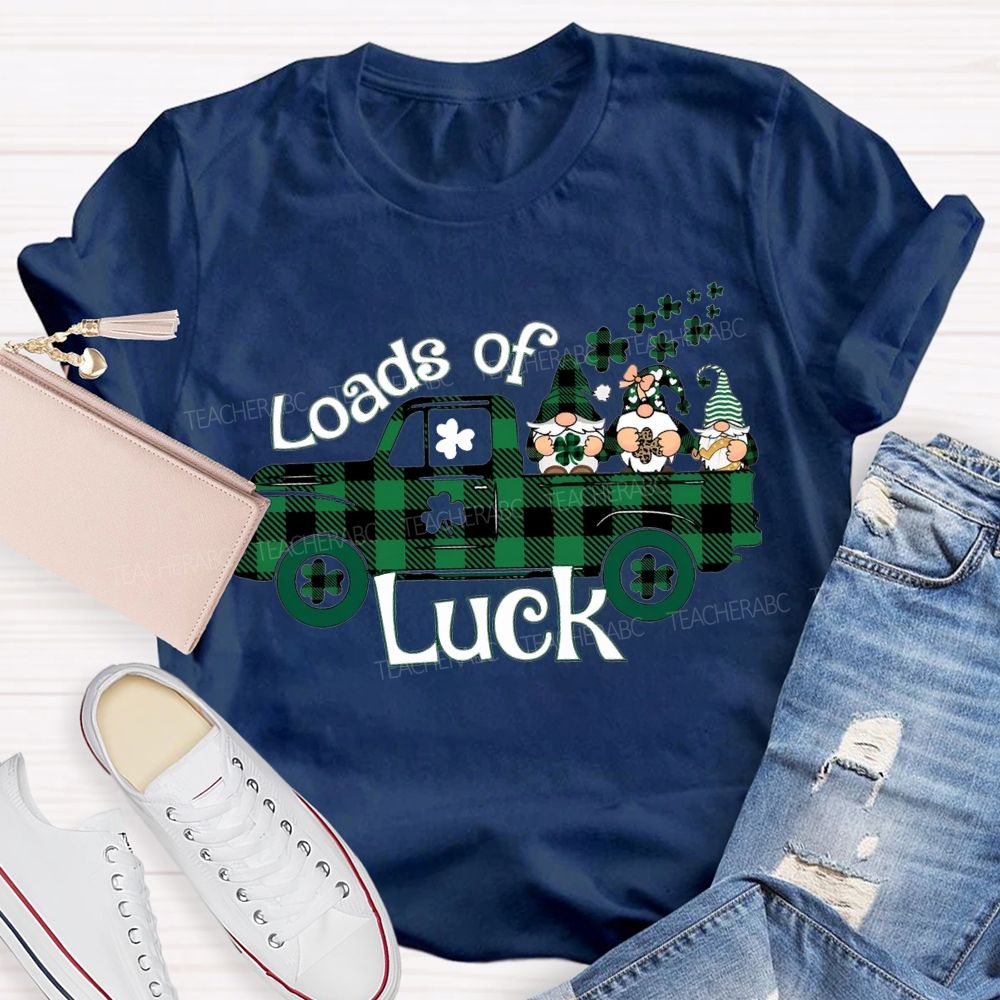 Loads Of Luck Dwarves And Clover Teacher T-shirt