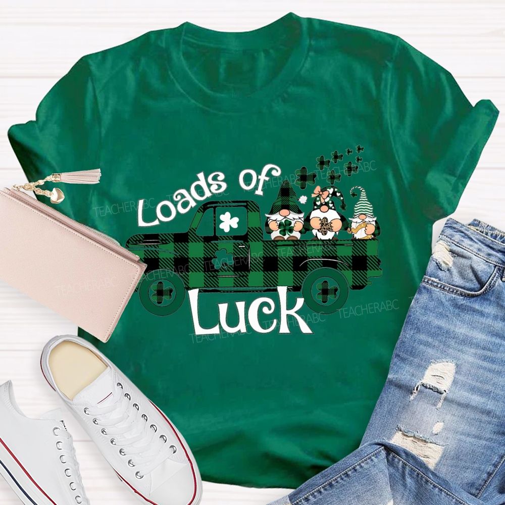 Loads Of Luck Dwarves And Clover Teacher T-shirt