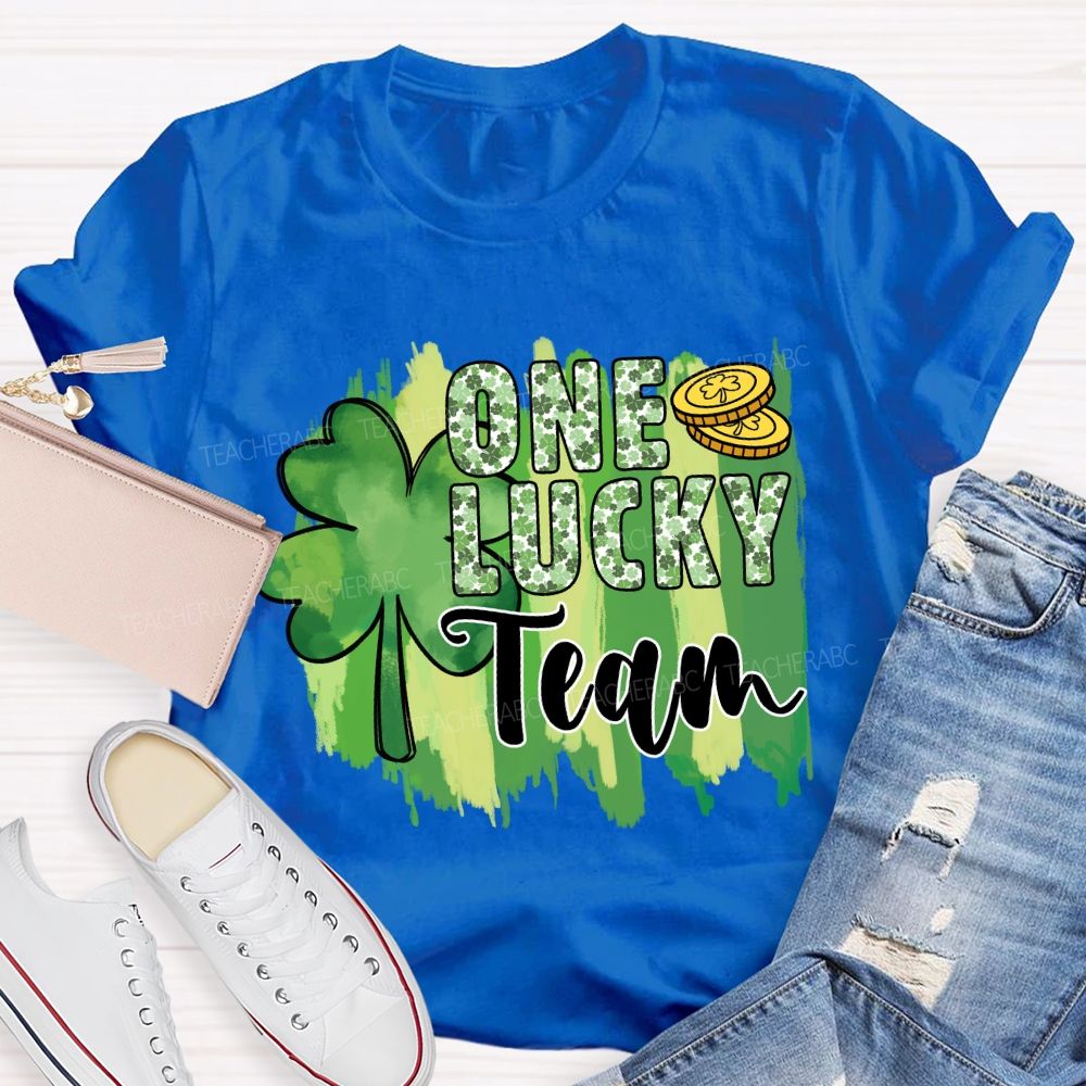One Lucky Team Make Difference Teacher T-shirt