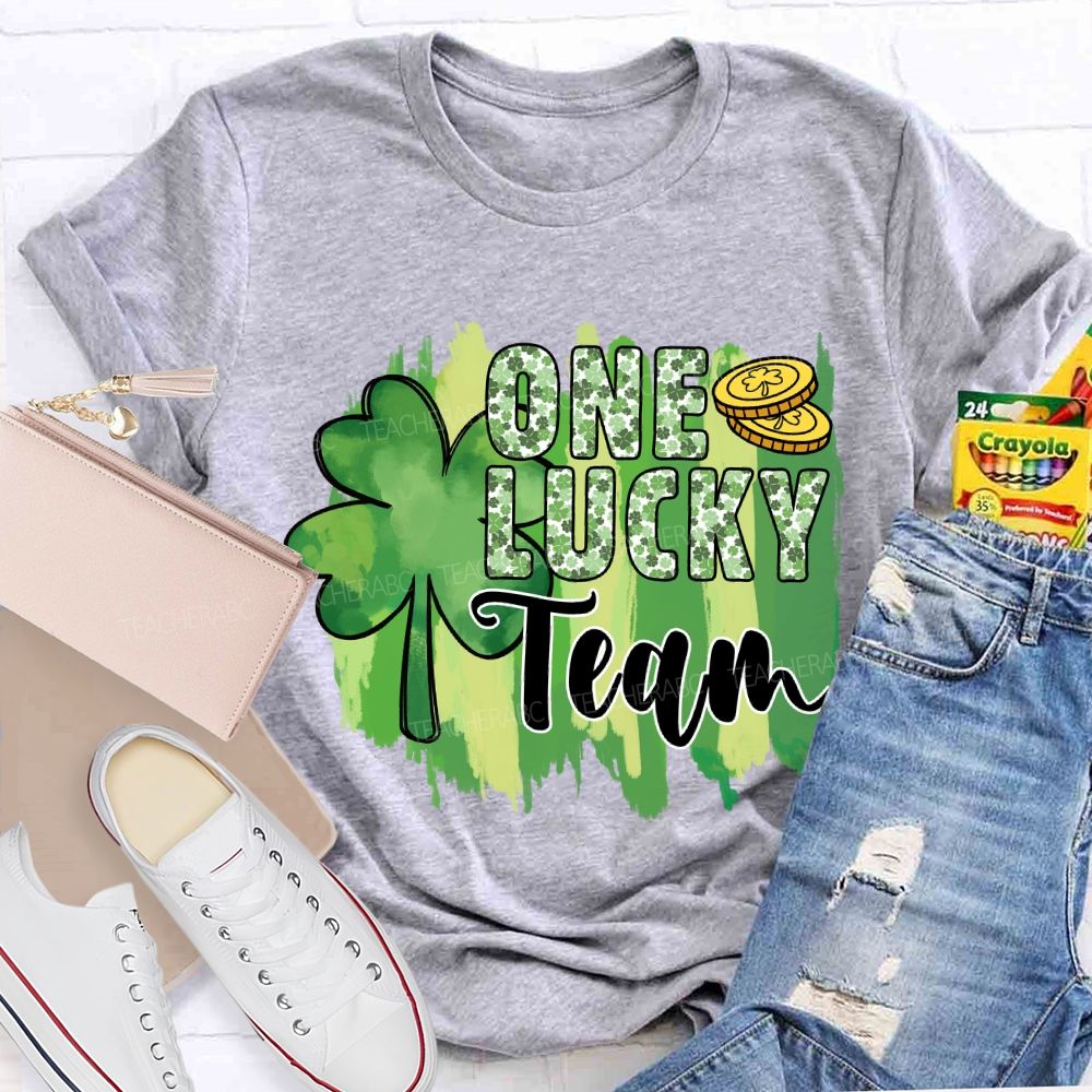 One Lucky Team Make Difference Teacher T-shirt