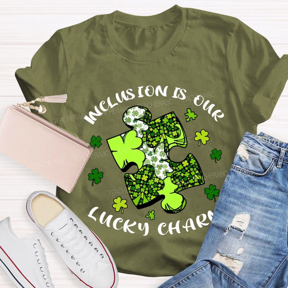 Inclusion Is Our Lucky Charm Teacher T-shirt