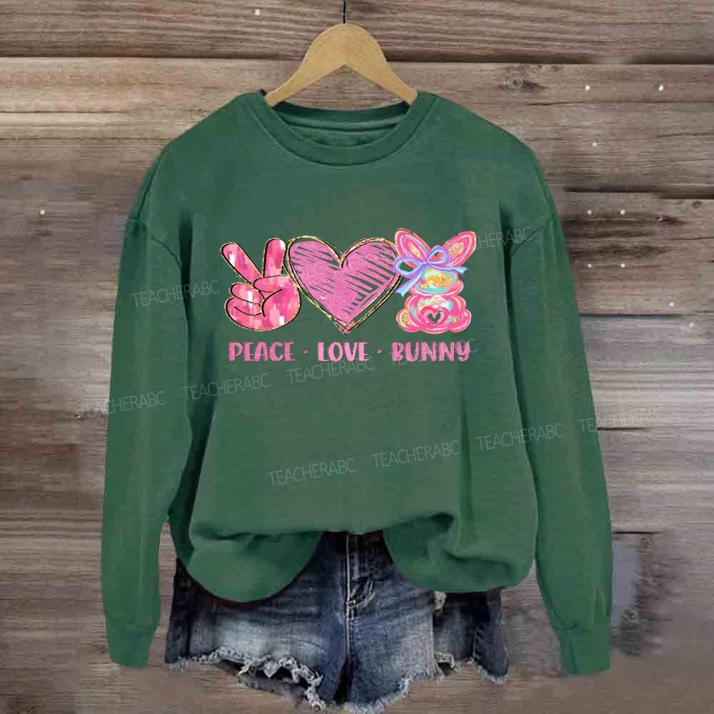 Peace Love Bunny Sweatshirt