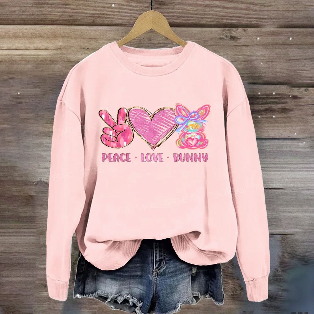 Peace Love Bunny Sweatshirt