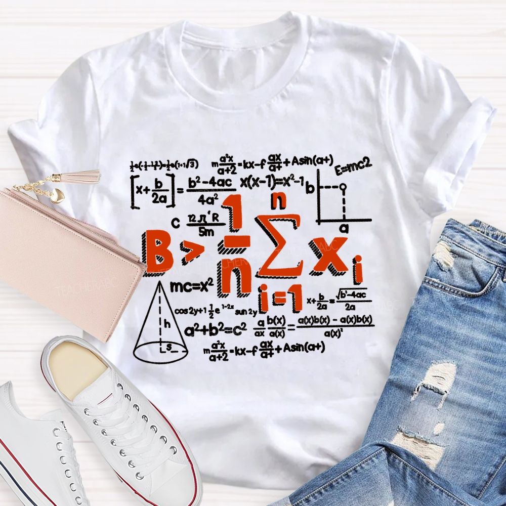 Be Greater Than Average Math Teacher T-shirt