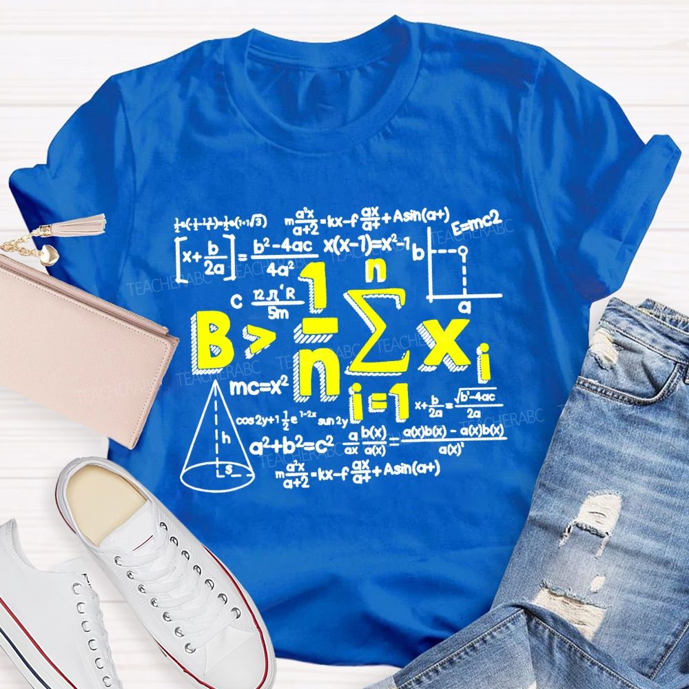 Be Greater Than Average Math Teacher T-shirt