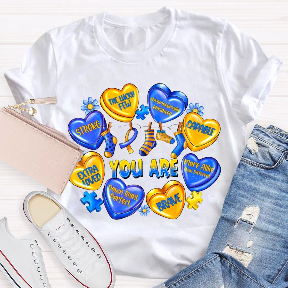 You Are Strong The Lucky Few Capable Brave Teacher T-shirt