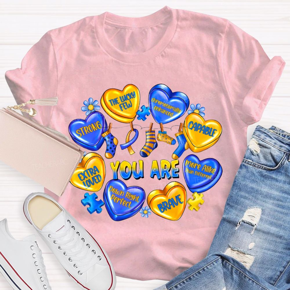 You Are Strong The Lucky Few Capable Brave Teacher T-shirt