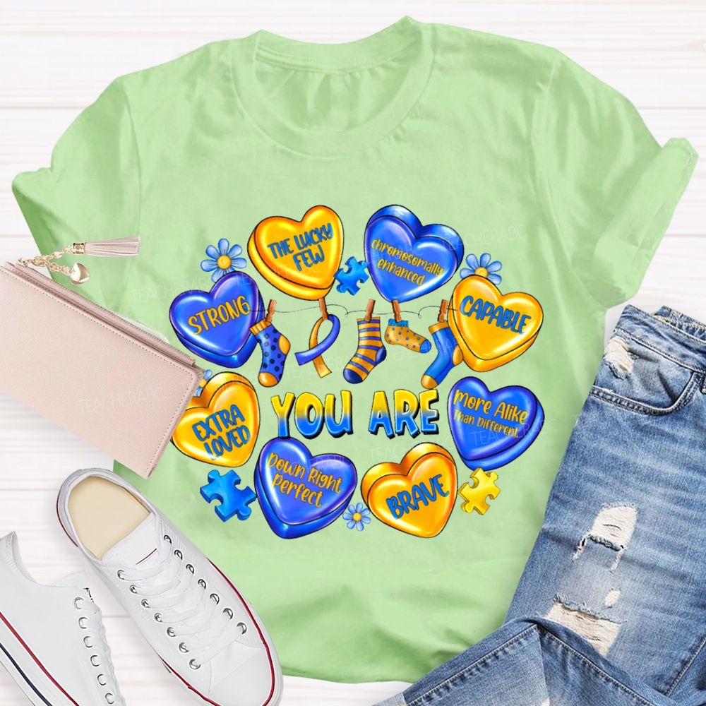 You Are Strong The Lucky Few Capable Brave Teacher T-shirt