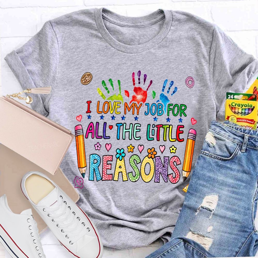 I Love My Job For All The Little Reasons Teacher T-shirt