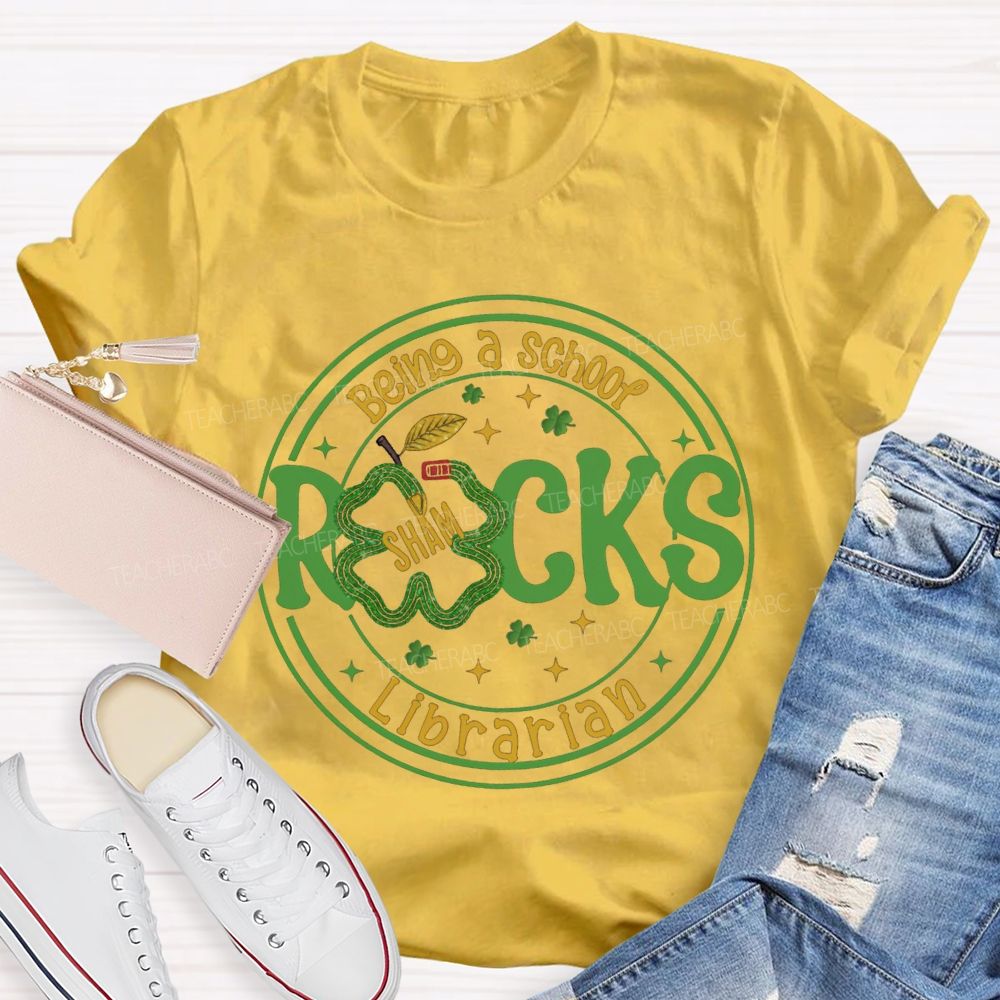 Being A School Shamrocks Librarian T-shirt