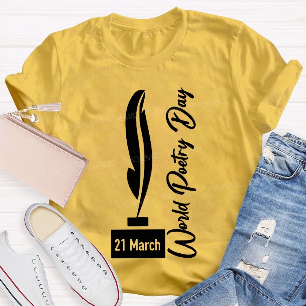 World Poetry Day Teacher T-shirt