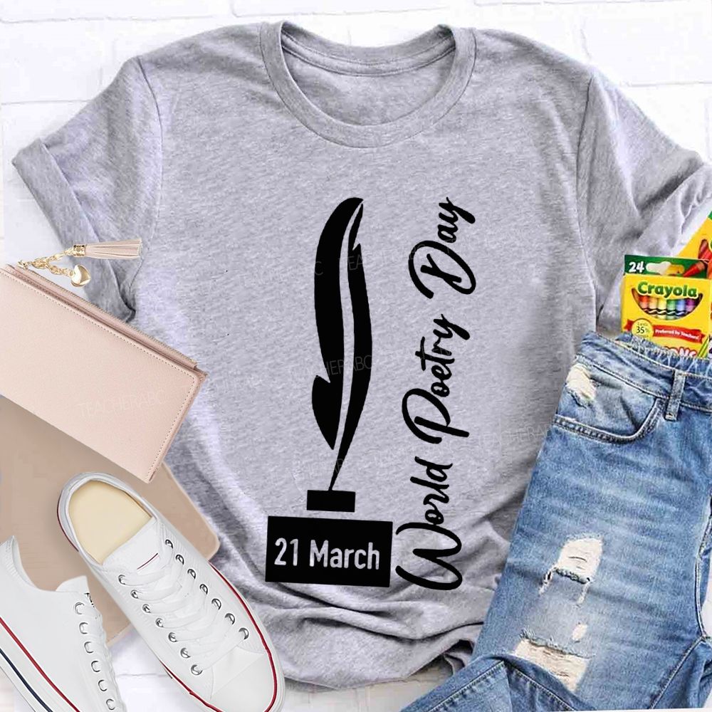 World Poetry Day Teacher T-shirt