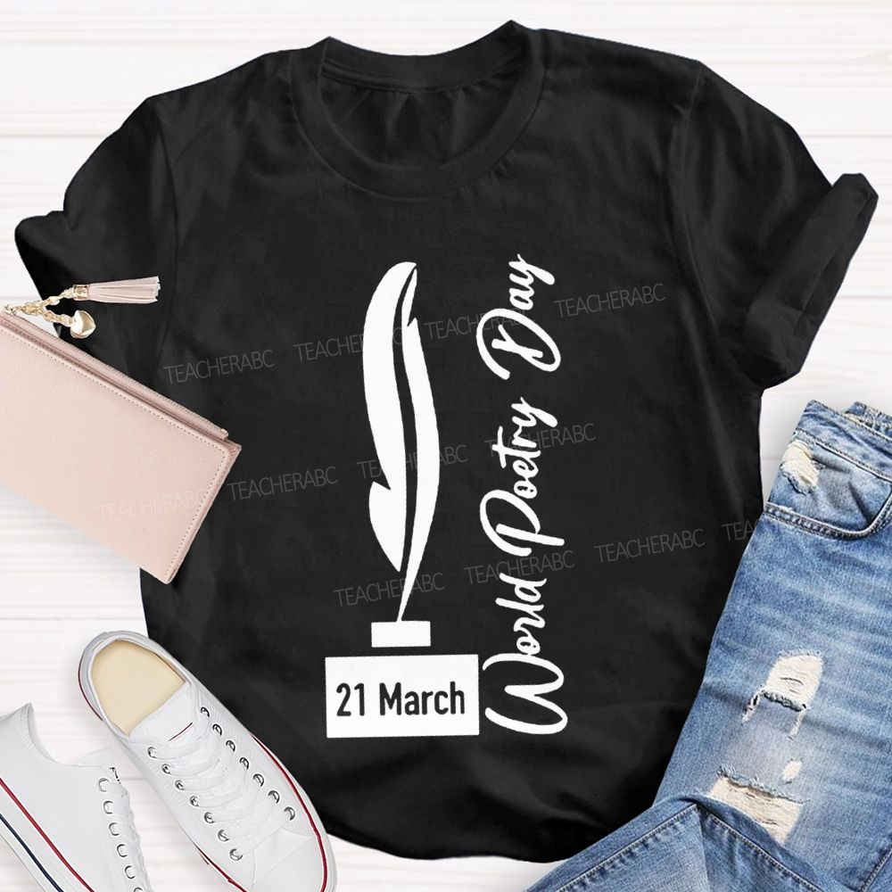 World Poetry Day Teacher T-shirt