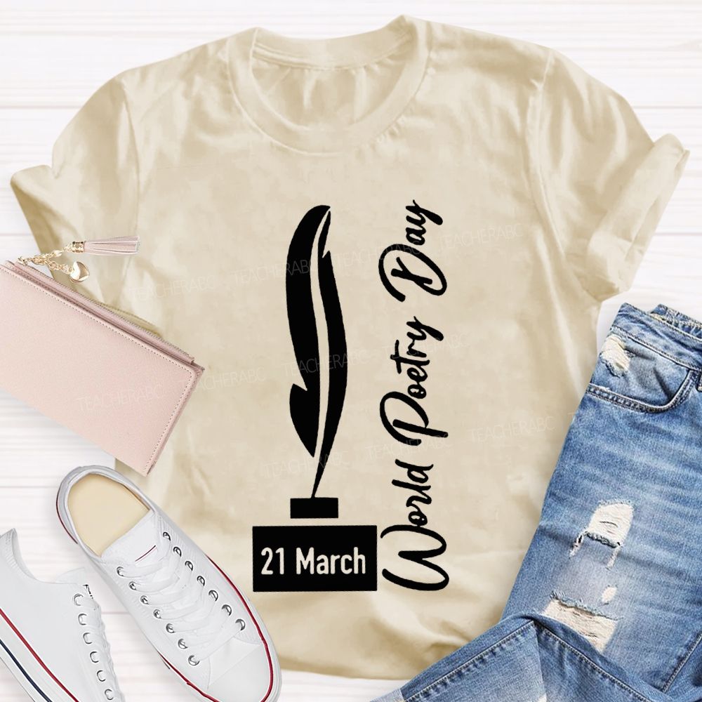 World Poetry Day Teacher T-shirt