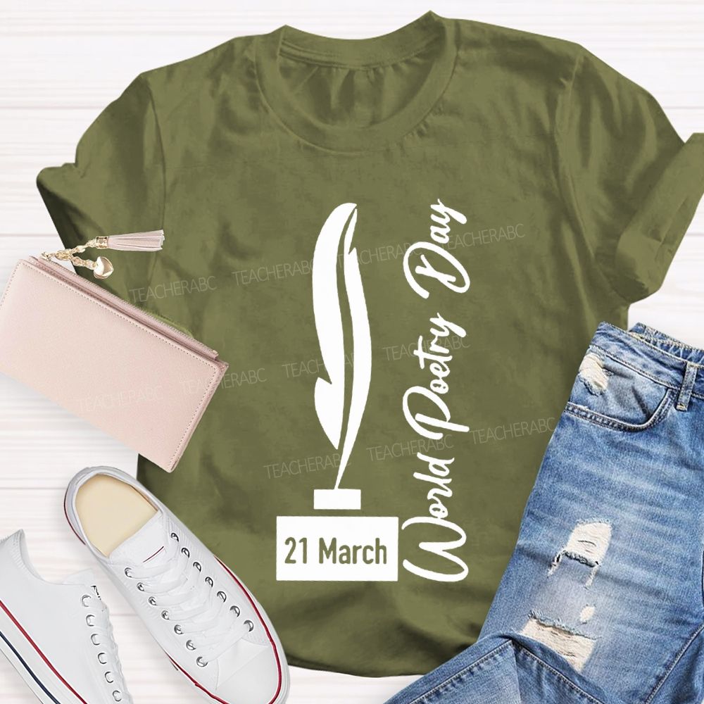 World Poetry Day Teacher T-shirt
