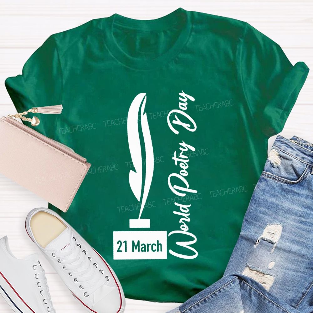 World Poetry Day Teacher T-shirt