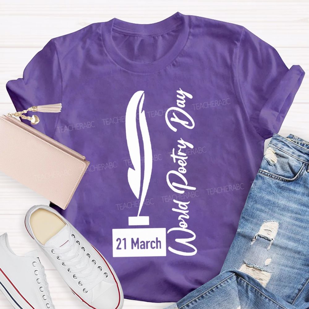 World Poetry Day Teacher T-shirt