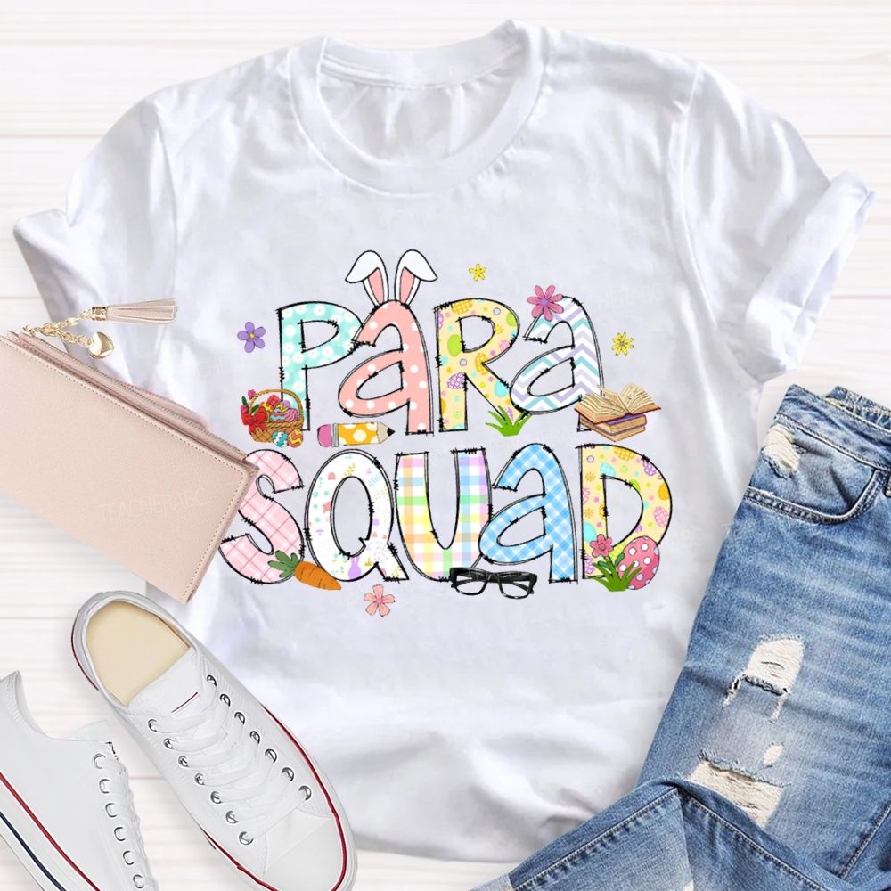 Para Squad Happy Easter Bunny Ears T-shirt