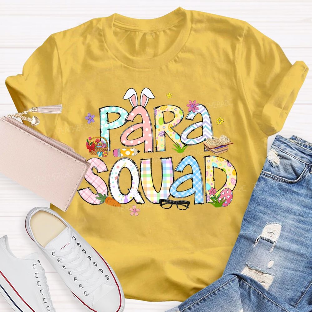 Para Squad Happy Easter Bunny Ears T-shirt