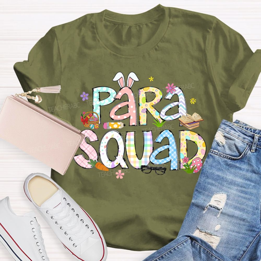 Para Squad Happy Easter Bunny Ears T-shirt