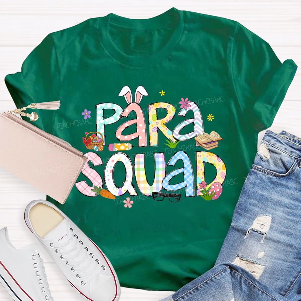 Para Squad Happy Easter Bunny Ears T-shirt