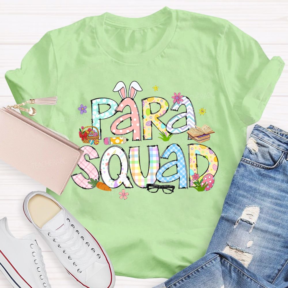Para Squad Happy Easter Bunny Ears T-shirt