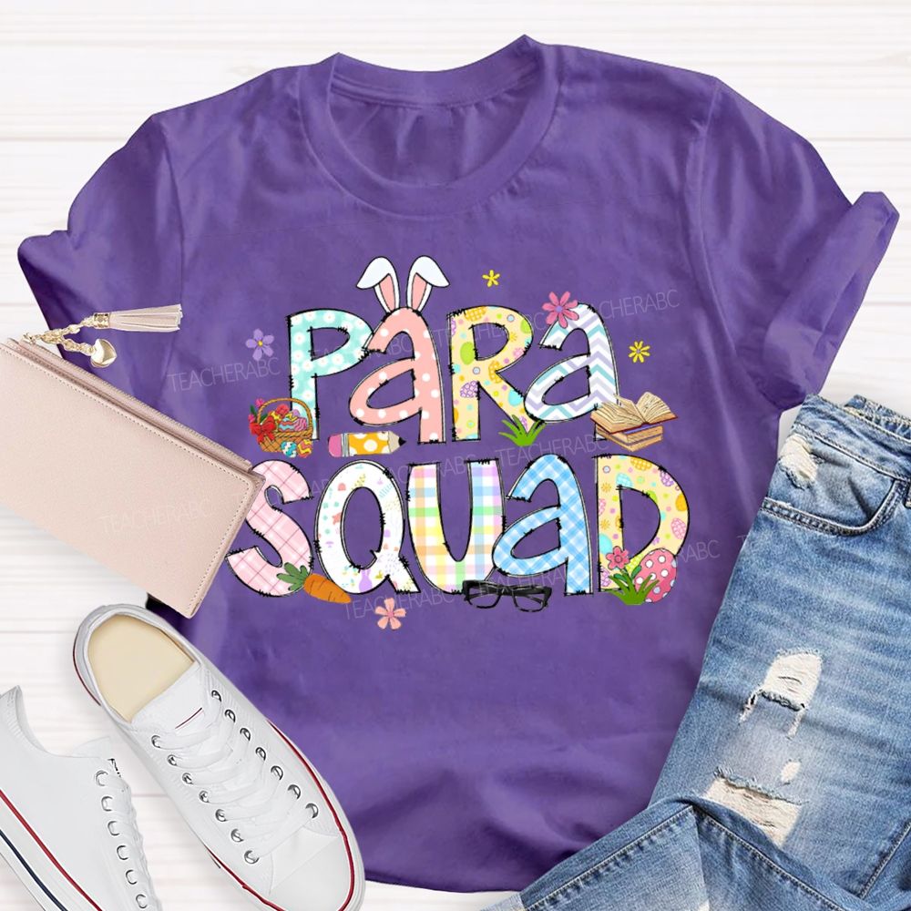 Para Squad Happy Easter Bunny Ears T-shirt