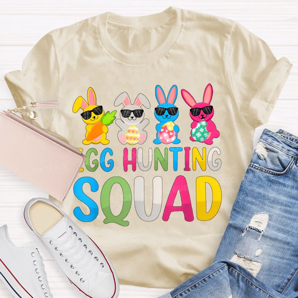 Egg Hunting Squad Graphics Teacher T-shirt