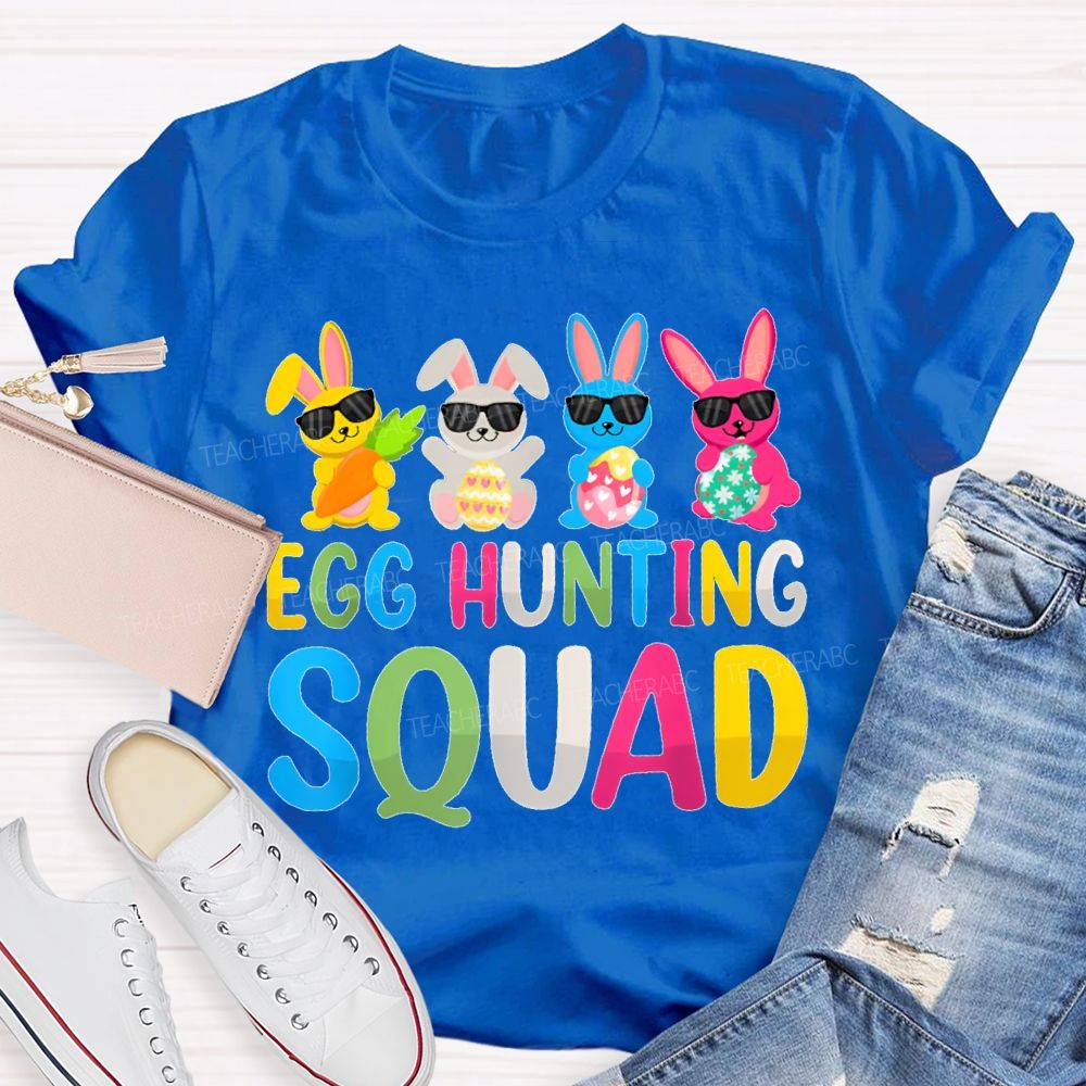 Egg Hunting Squad Graphics Teacher T-shirt