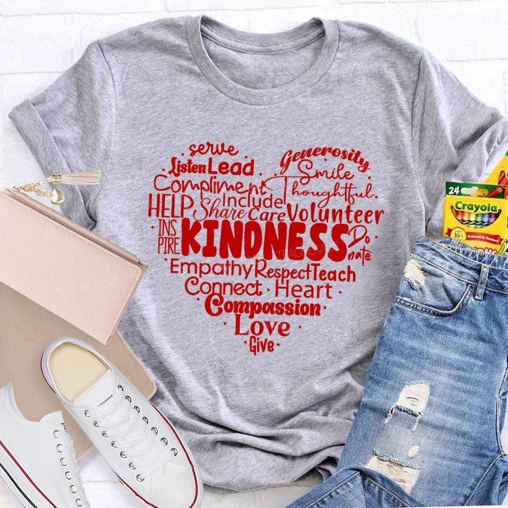 Kindness Smile Heart Love Give T-Shirt