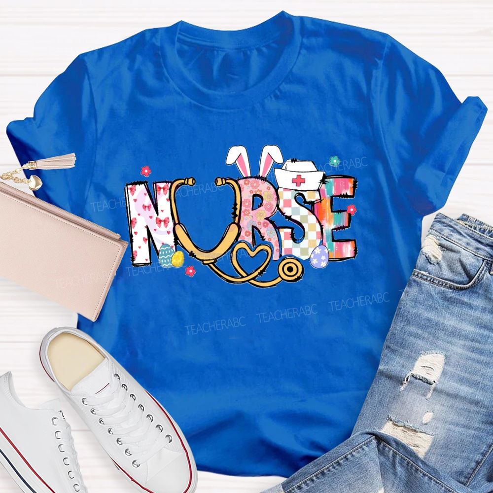 Happy Easter Nurse Stethoscope T-Shirt