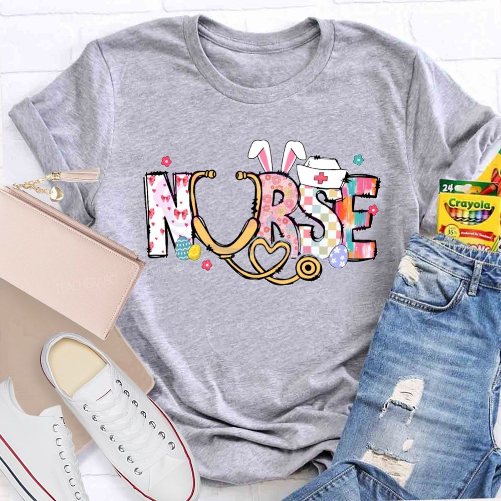 Happy Easter Nurse Stethoscope T-Shirt