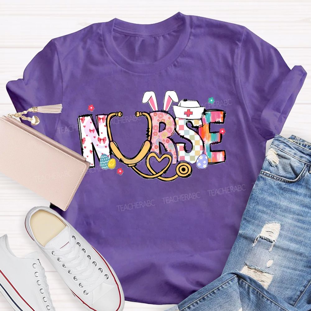 Happy Easter Nurse Stethoscope T-Shirt