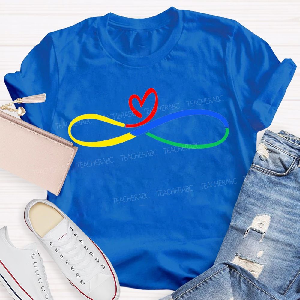 Autism Awareness And Heart Teacher T-shirt