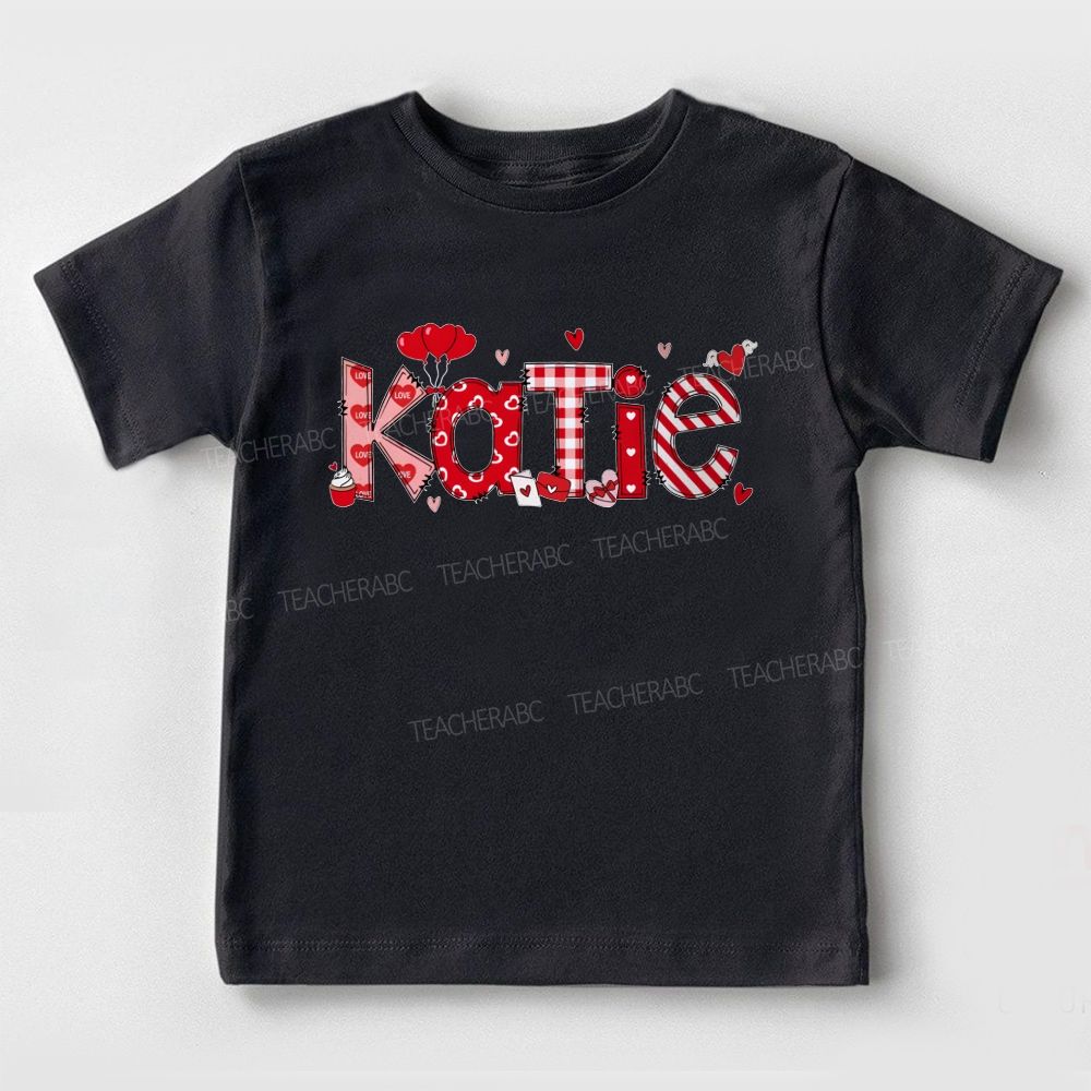 Personalized Name Love Letters Toddler T-shirts